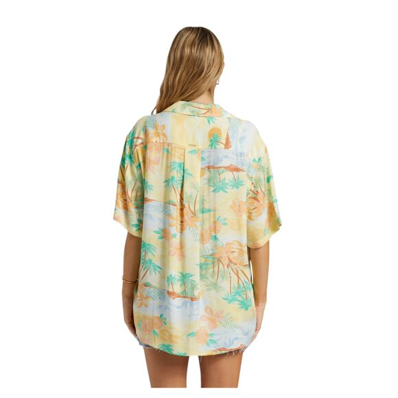 On-Vacation Oversized Billabong Woven Shirt, Size L - Picture 3 of 5